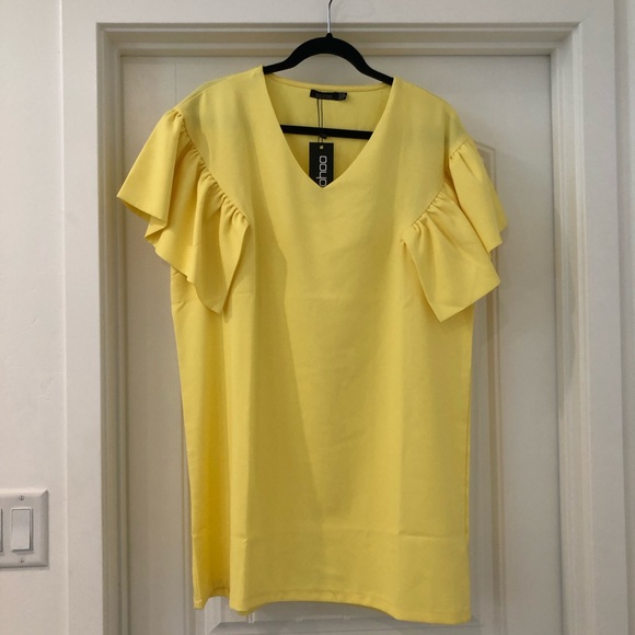 LAST CHANCE - Boohoo Ruffle Sleeve Dress - Picture 2 of 4